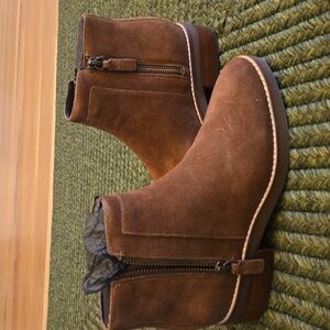 NWT Cole Haan Tan Suede Rene Ankle Booties